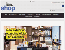 Tablet Screenshot of designmuseumshop.com